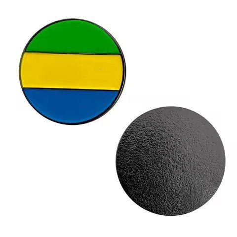 Enamel ball markers, striped and blank blanks