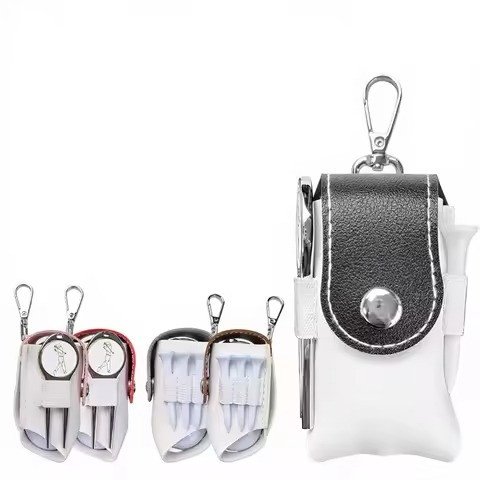 Leather ball-and-tee holsters in four colourways