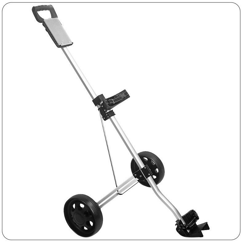 Silver flat-fold pull cart