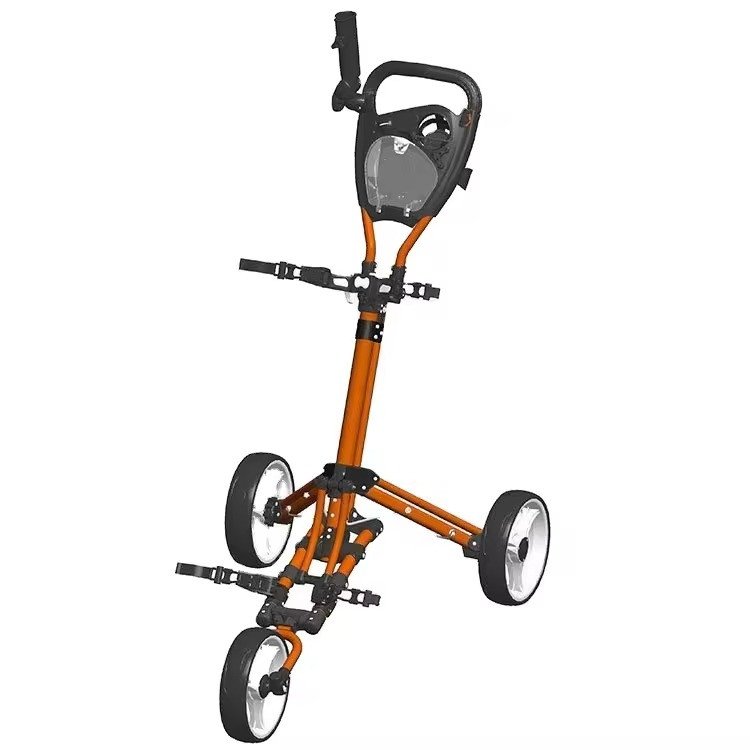Orange-frame model with black wheels