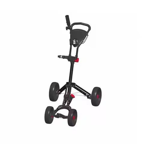 Compact black model with swivel front wheels