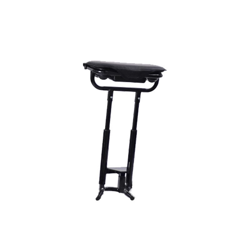 Clip-on folding seat attachment for push carts